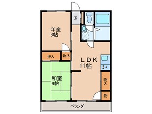 文機ハイツの物件間取画像